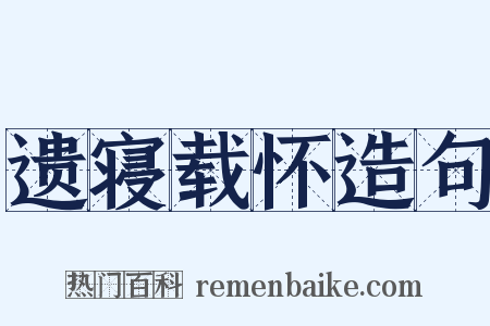 遗寝载怀造句是什么意思的图片